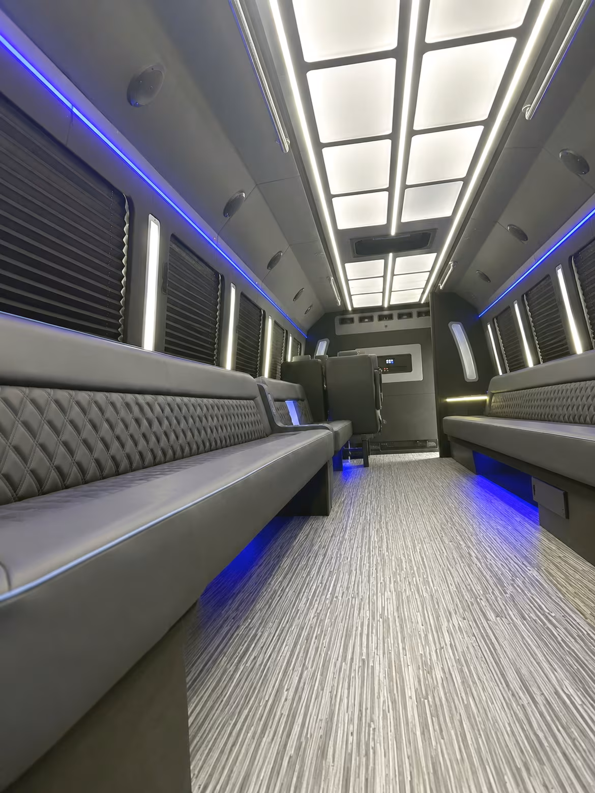 15 Passenger Party Bus Interior