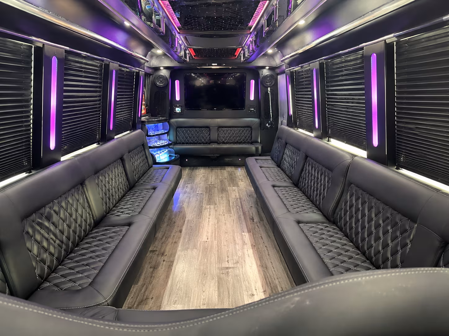 28 Passenger Party Bus Inside