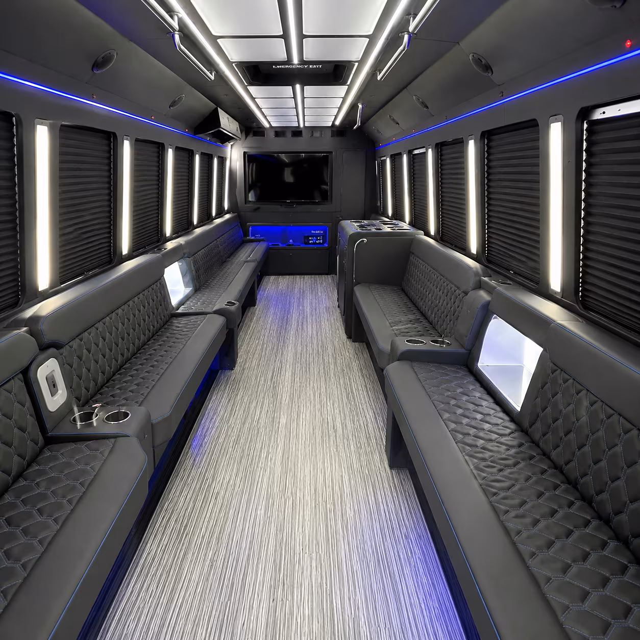30 Passenger Party Bus Inside