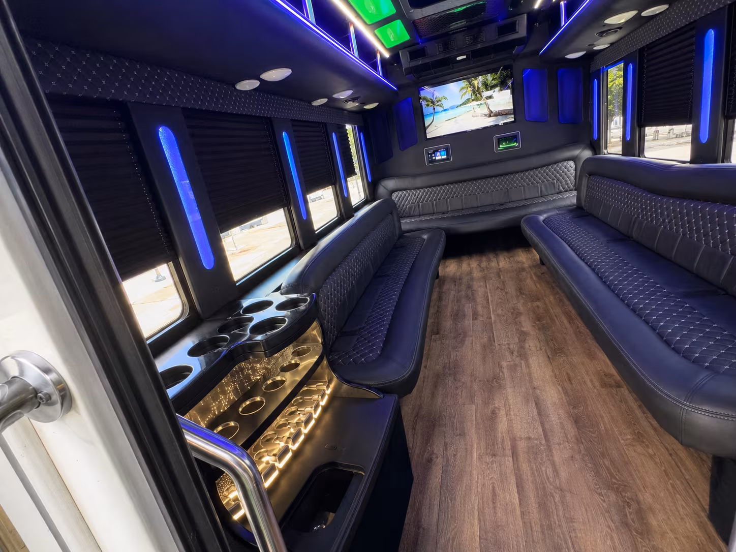 Eugene Bachelor & Bachelorette Transportation onboard seating