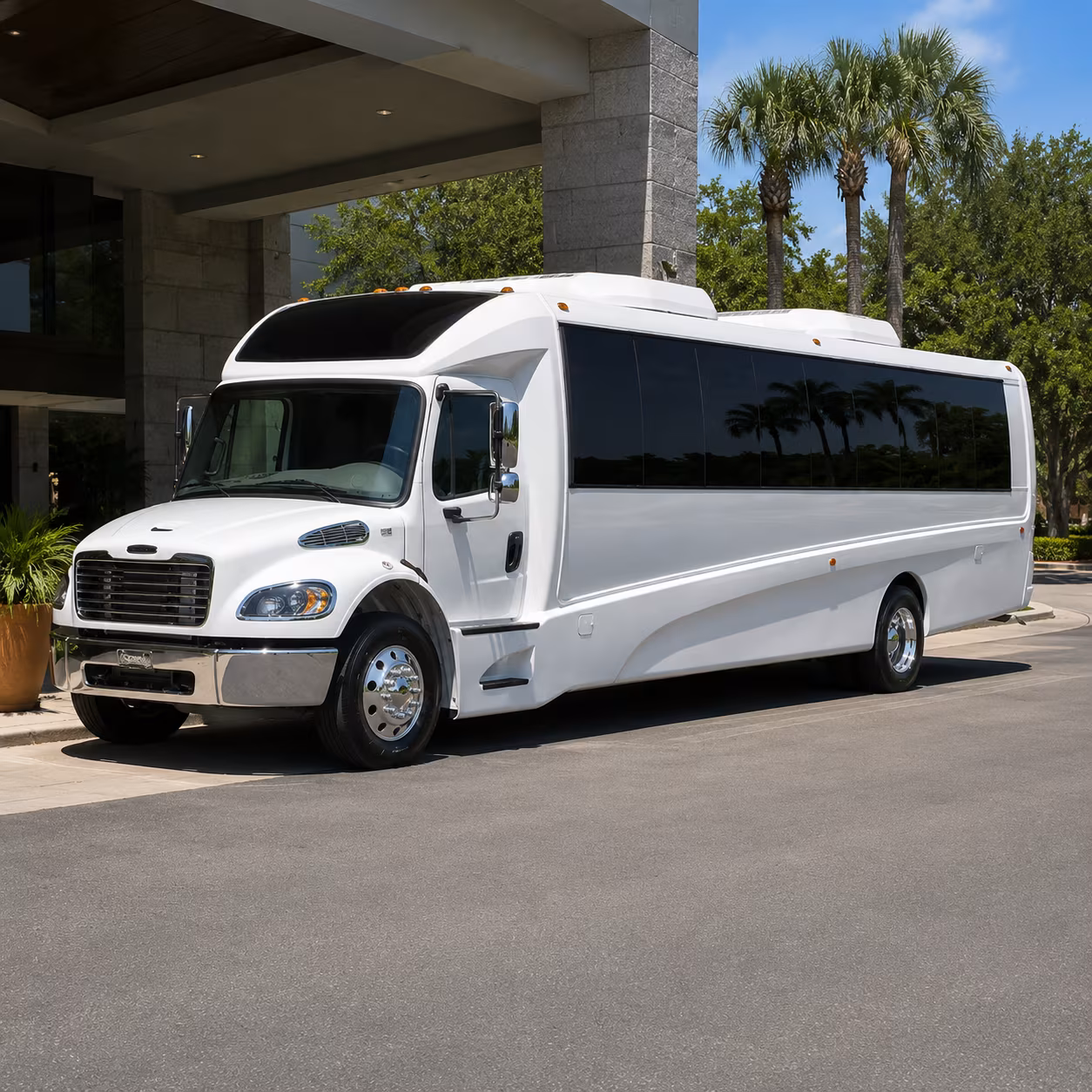 Eugene Corporate Transportation party bus exterior