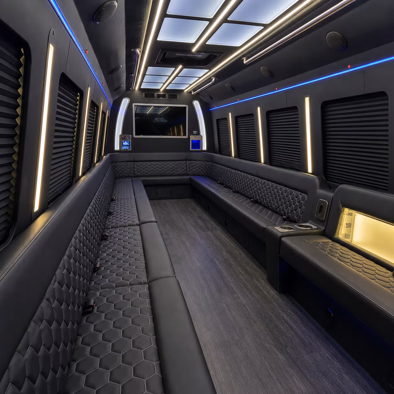Eugene Private Event Transportation party bus exterior