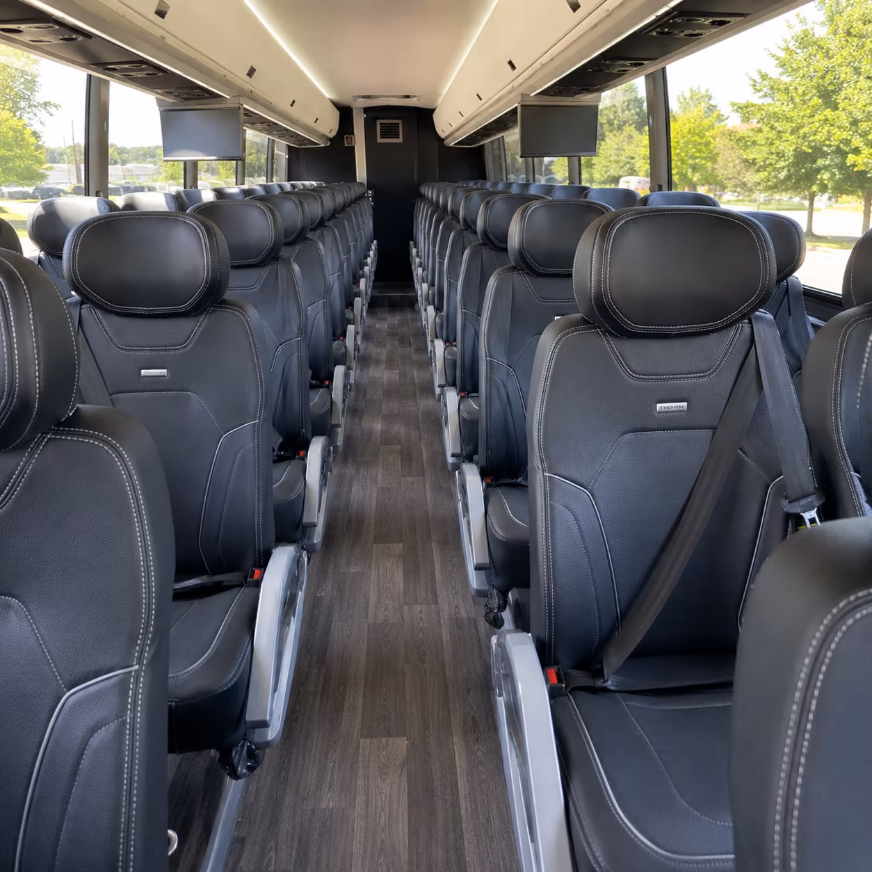 Eugene School Event Transportation party bus exterior