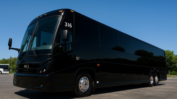 Exterior of Charter Bus Company Springfield's 40 Passenger Party Bus in Springfield